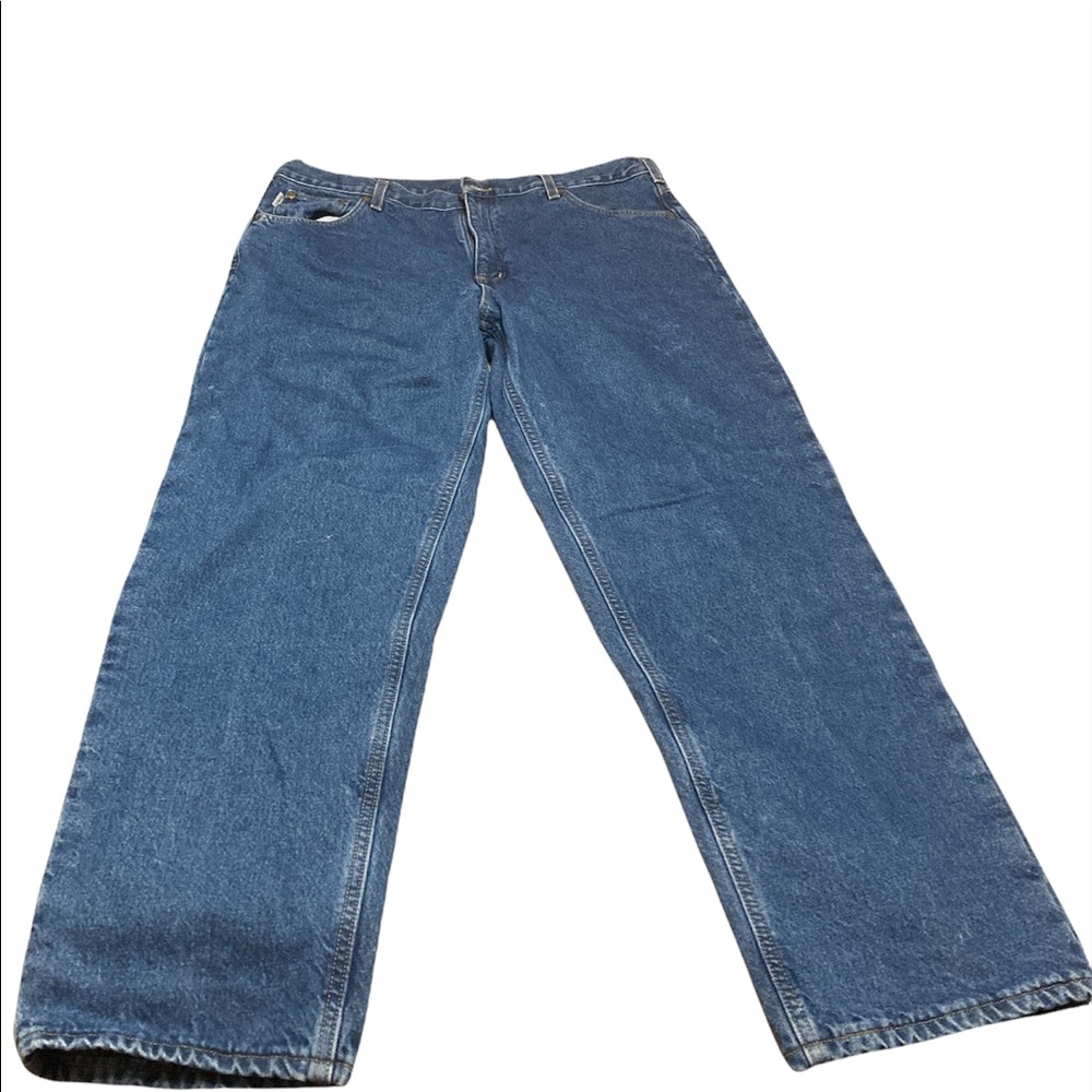 Carhartt Mens Jeans with Flannel Lining Size 40 X 30 Relaxed Fit